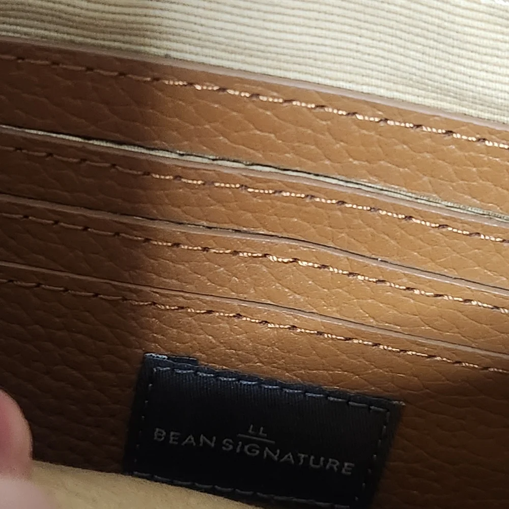 L.L. Bean Light Brown Leather Wristlet - Picture 7 of 10